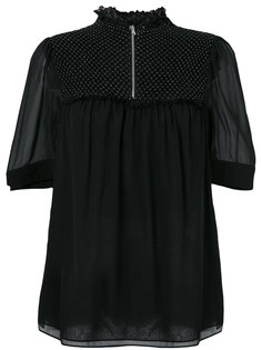 zipped sheer blouse 3.1 Phillip Lim