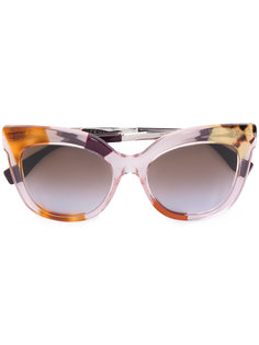 солнцезащитные очки в прозрачной оправе Fendi Eyewear