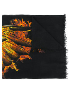 шарф с огненным принтом Marcelo Burlon County Of Milan