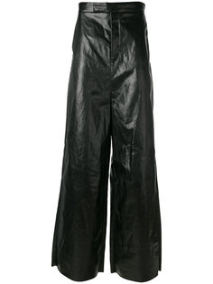 фактурные расклешенные брюки Rick Owens