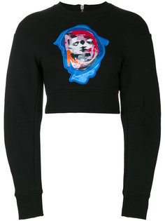 Bruce kiss cropped sweatshirt Versus