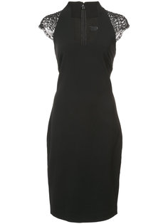 кружевное платье с вырезом-ковш Badgley Mischka