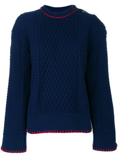 свитер с контрастной подкладкой  Sonia Rykiel