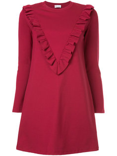 платье с оборками Red Valentino