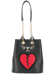 Broken Heart Feline tote Charlotte Olympia