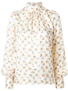 блузка с высоким воротом и цветочным принтом  Marc Jacobs
