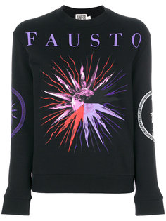 толстовка с логотипом и принтом  Fausto Puglisi
