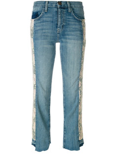 укороченные джинсы с цветочным принтом  Current/Elliott