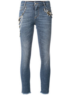 embroidered cropped jeans Ermanno Scervino