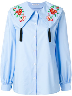 embroidered collar tassel shirt Vivetta