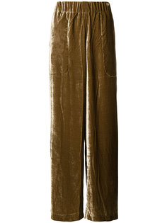 бархатистые брюки-палаццо  Uma Wang