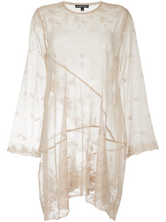 прозрачное кружевное платье  Ann Demeulemeester