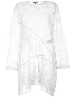 прозрачное кружевное платье  Ann Demeulemeester