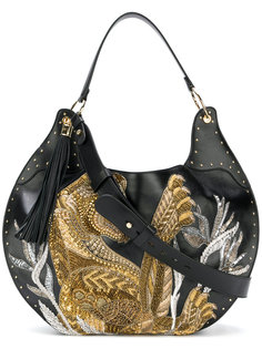 сумка с вышивкой Domaine 50 tiger Balmain