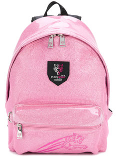 logo print glitter backpack  Plein Sport