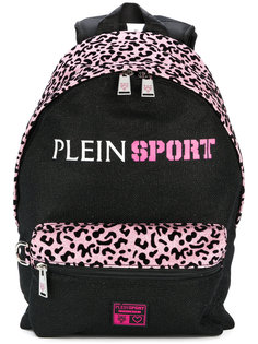 leopard print glitter backpack  Plein Sport