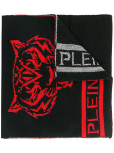 шарф с простроченным логотипом Plein Sport
