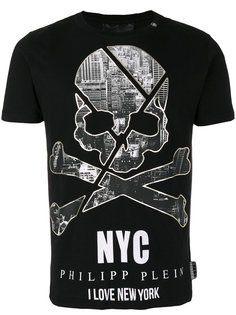 футболка с принтом I Love NY skull Philipp Plein