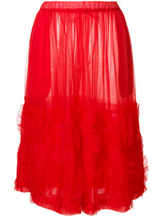 юбка миди  с рюшами Comme Des Garçons Girl