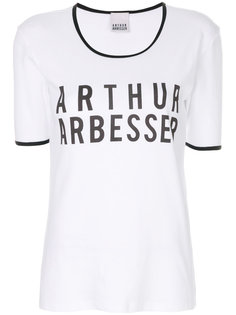 футболка с логотипом и контрастной отделкой Arthur Arbesser