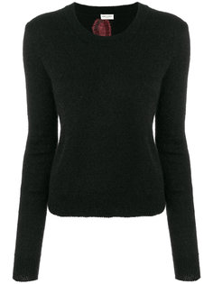 трикотажный топ с фламинго Saint Laurent