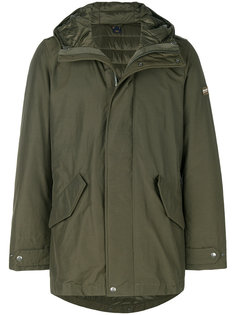 удлиненное пальто в стиле милитари Woolrich