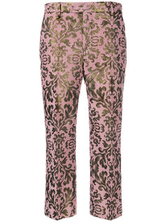 жаккардовые укороченные брюки Cara Pt01