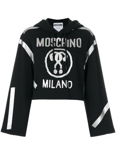 укороченная толстовка со знаком вопроса  Moschino