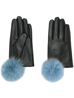 перчатки с помпонами Cityshop