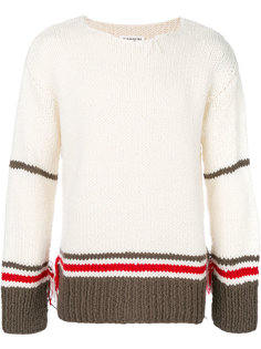 свитер с полосатыми панелями Maison Margiela