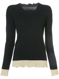 raw edge knitted top Rta