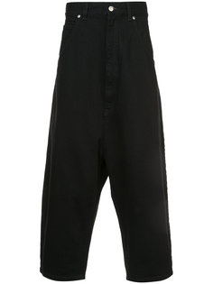 укороченные джинсы с заниженным шаговым швом Kidill