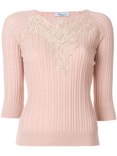 lace overlay jumper  Blumarine