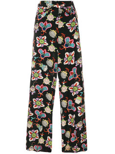 брюки палаццо Popflowers Valentino