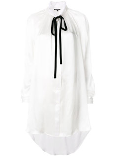 рубашка с рюшами на горловине  Ann Demeulemeester