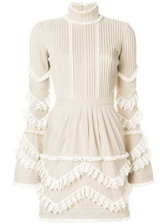 кружевное плиссированное платье Dsquared2