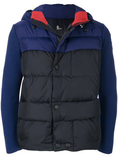 пуховая куртка с контрастными рукавами Moncler Grenoble