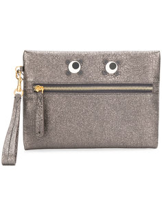 клатч на молнии Eyes Anya Hindmarch