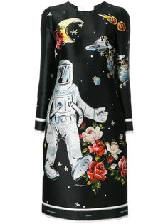 платье шифт с принтом  Dolce &amp; Gabbana