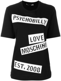 футболка с принтом Psychobilly Love Moschino
