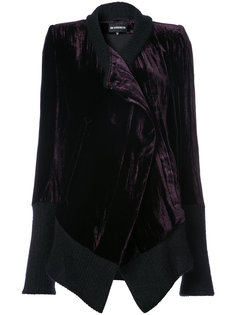 knitted trim asymmetrical jacket Ann Demeulemeester