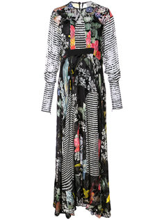 printed flared maxi dress Preen By Thornton Bregazzi