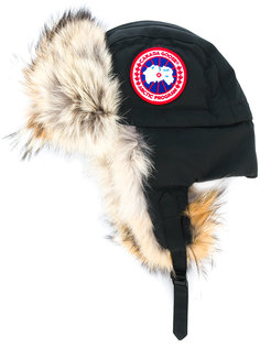 шапка-ушанка с отделкой из меха койота  Canada Goose