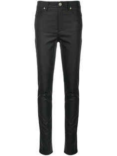 джинсы скинни с атласным эффектом  Versace Jeans