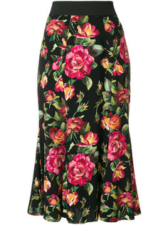 юбка с цветочным принтом  Dolce &amp; Gabbana