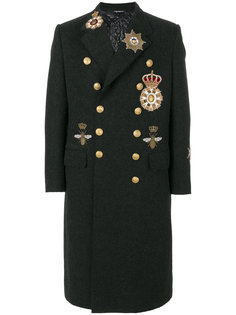 пальто с заплатками Dolce &amp; Gabbana