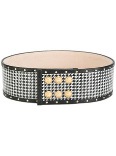 пояс Pepita в ломаную клетку Balmain