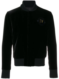 куртка-бомбер с вышивкой Emporio Armani