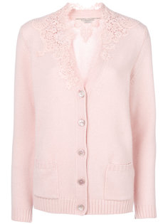 кардиган с кружевным воротником  Ermanno Scervino