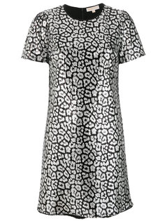 платье шифт с леопардовым принтом  Michael Michael Kors